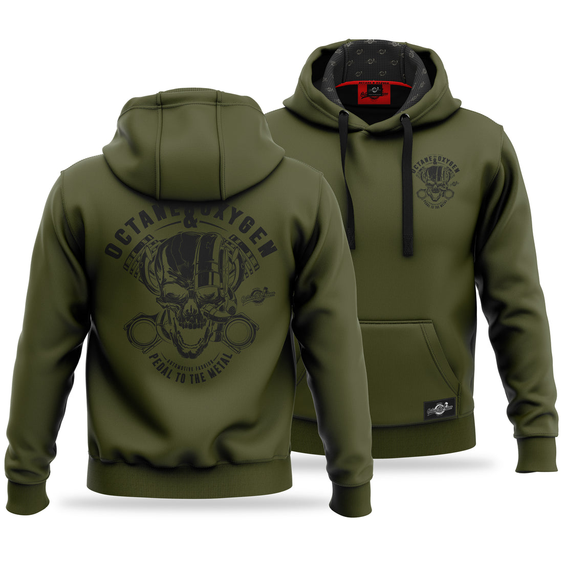 Olive Grün Khaki Hoodie