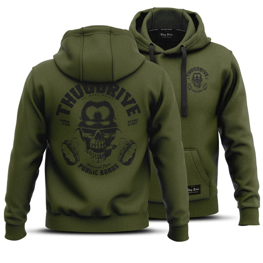 Jetzt neu - Khaki Biker Hoodie