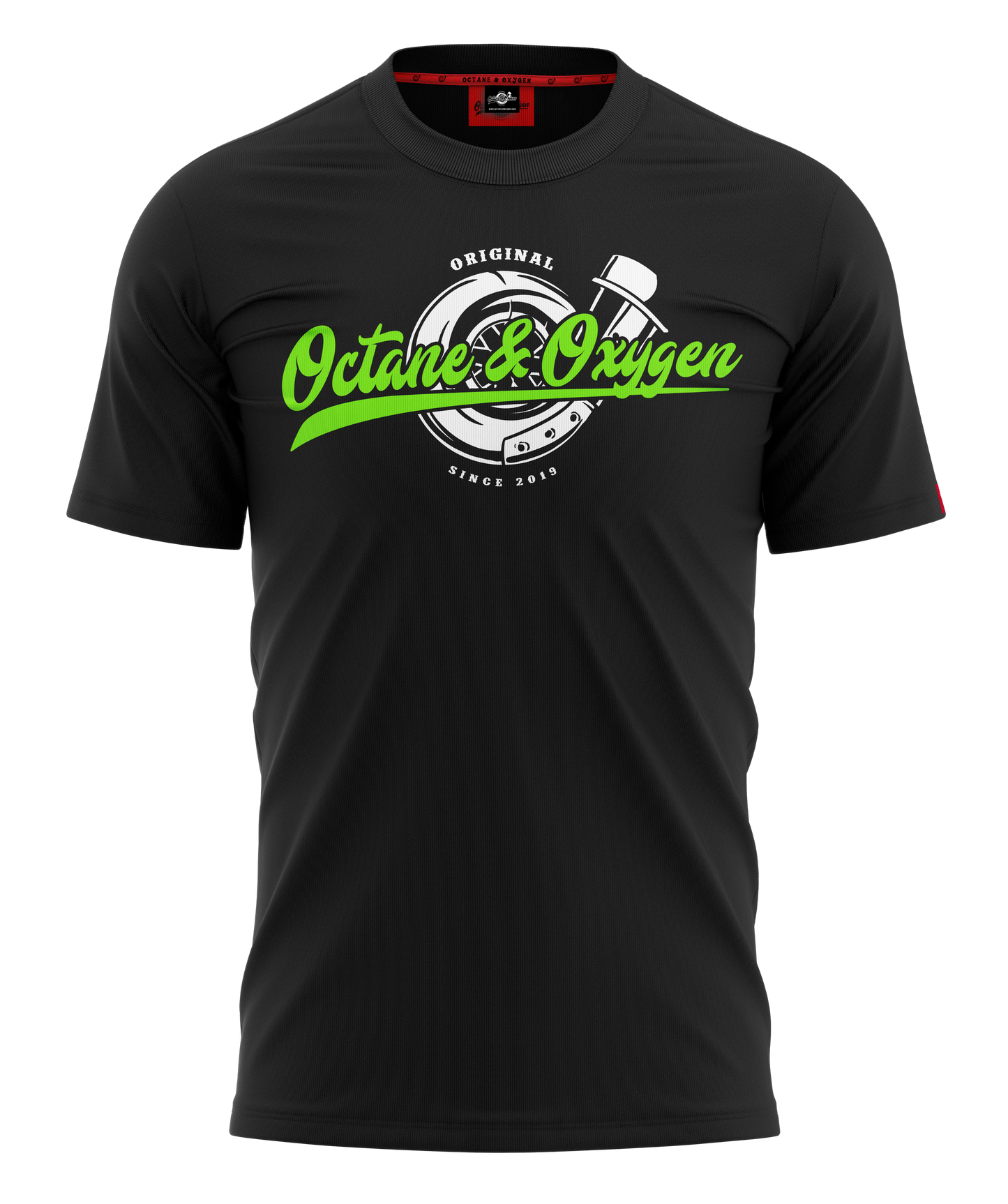 Octane & Oxygen Turbocharger Logo T-Shirt – Automotive Lifestyle