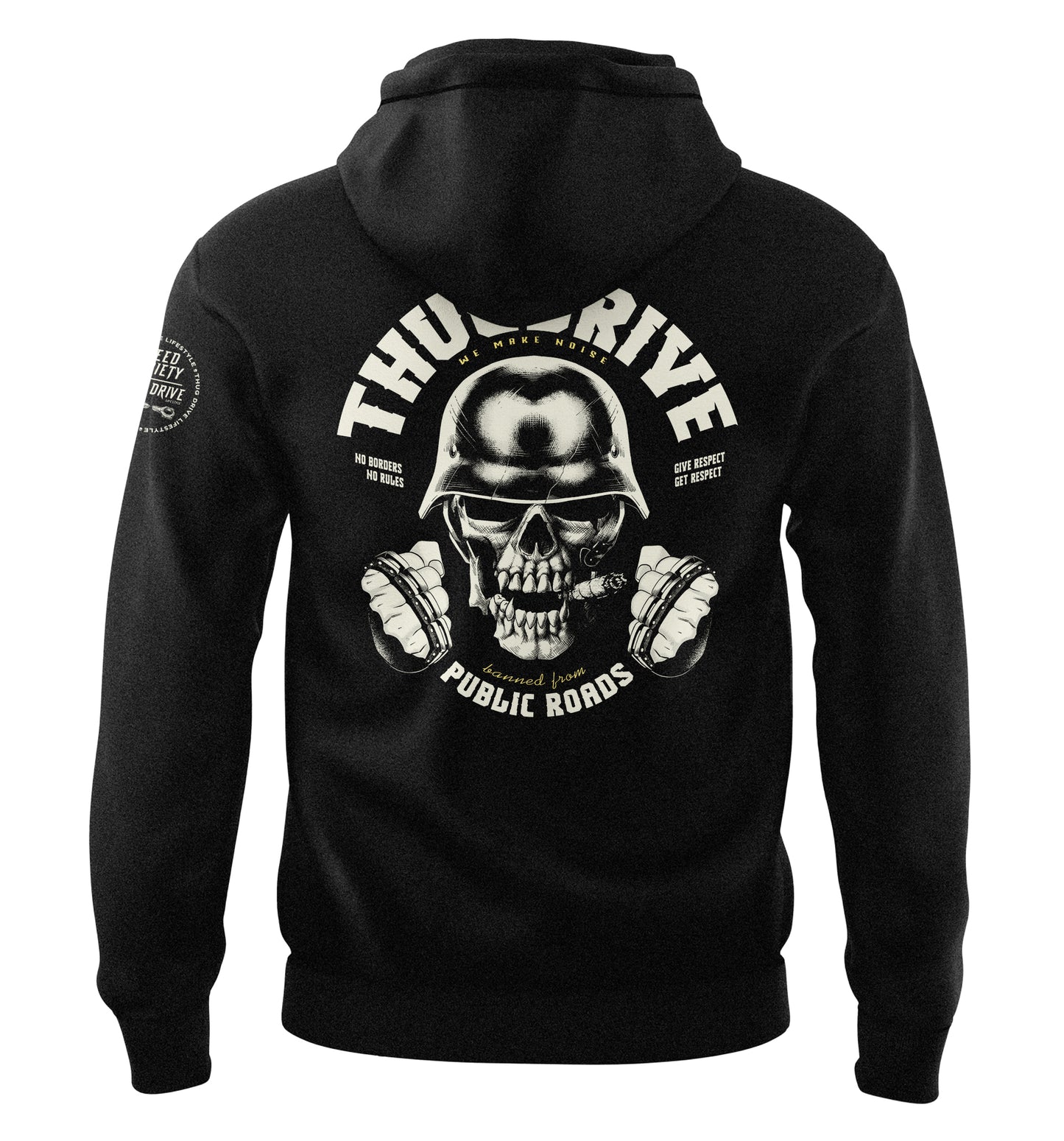 Hoodie - Biker Skull #8