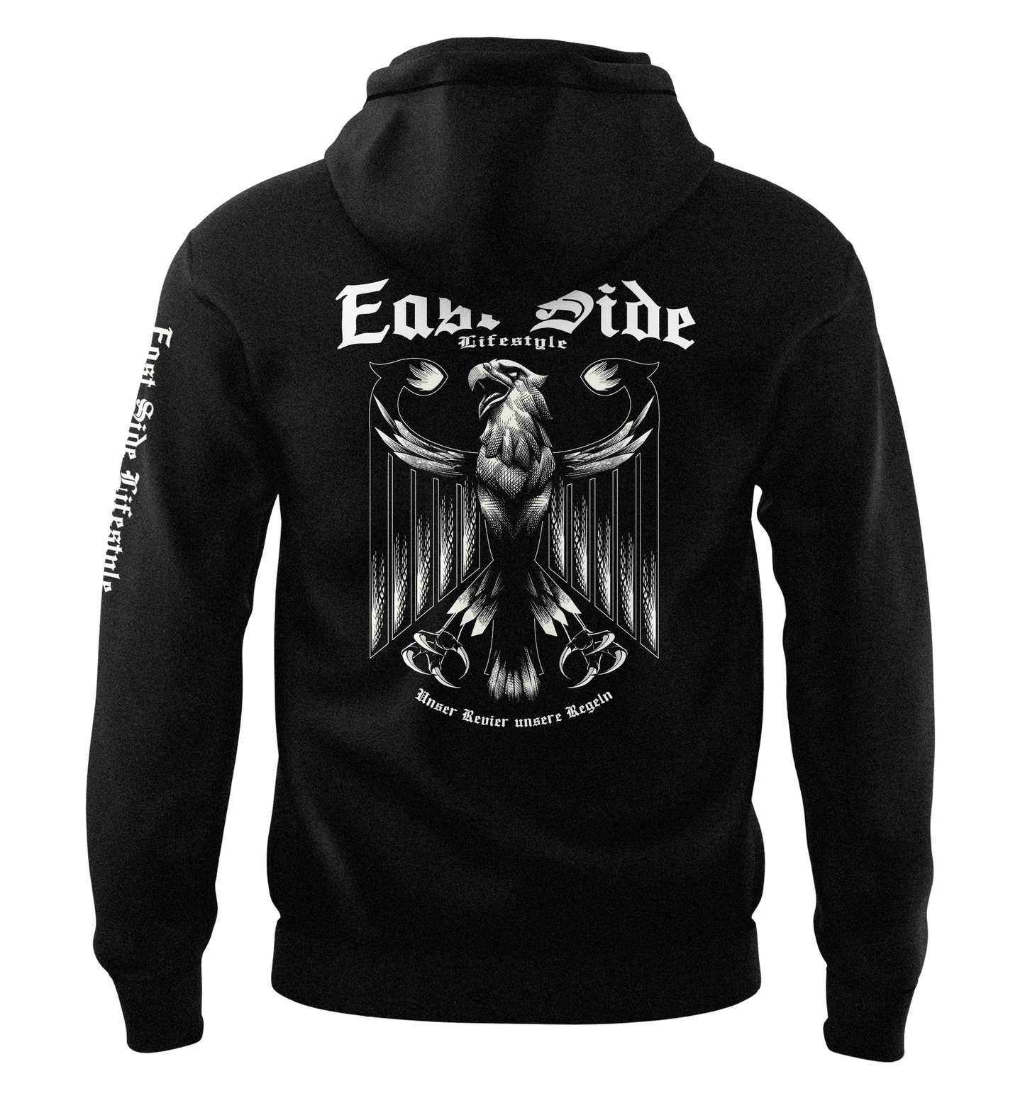 East Side Lifestyle Zip-Hoodie – Unser Revier, unsere Regeln