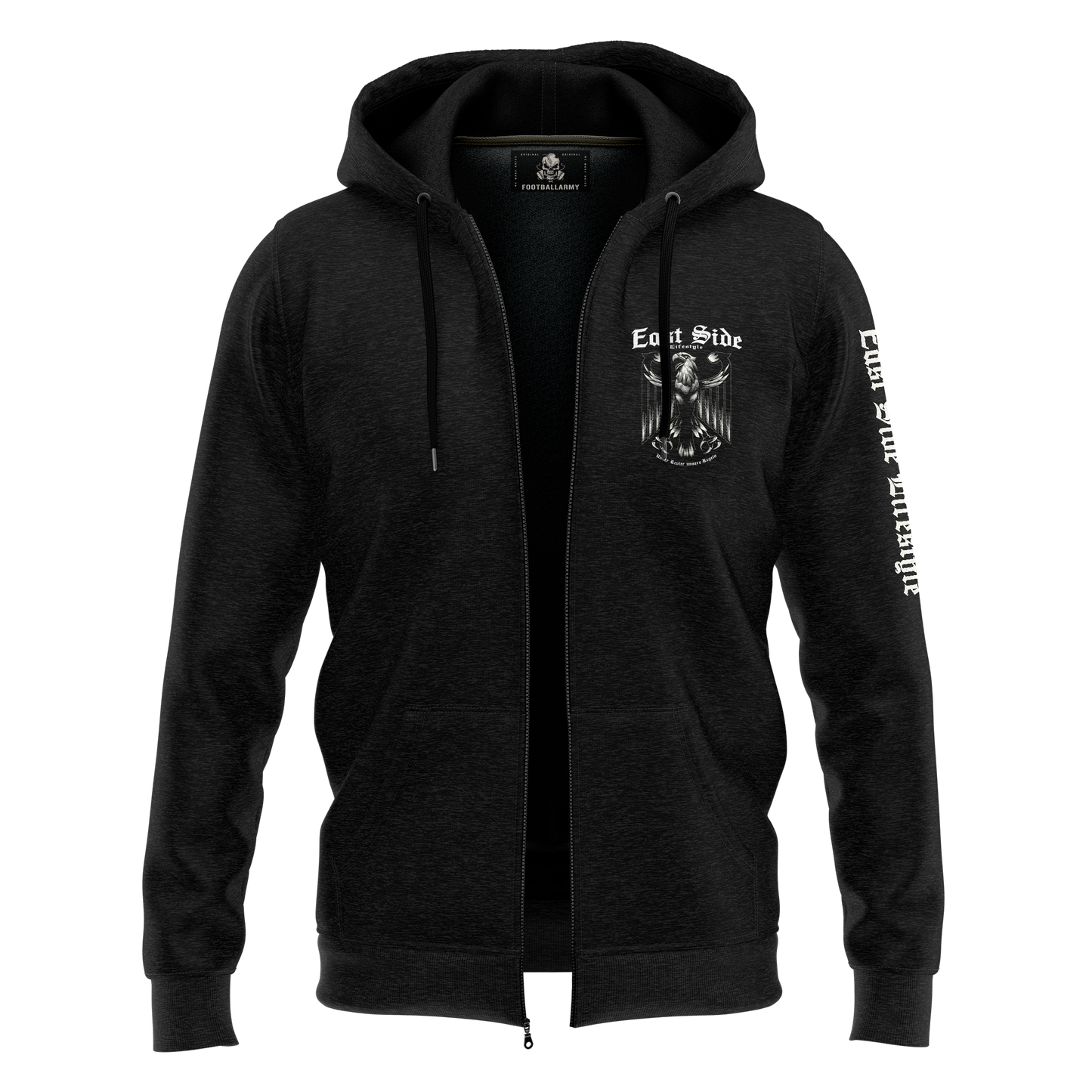 East Side Lifestyle Zip-Hoodie – Unser Revier, unsere Regeln