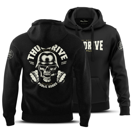 Hoodie - Biker Skull #8