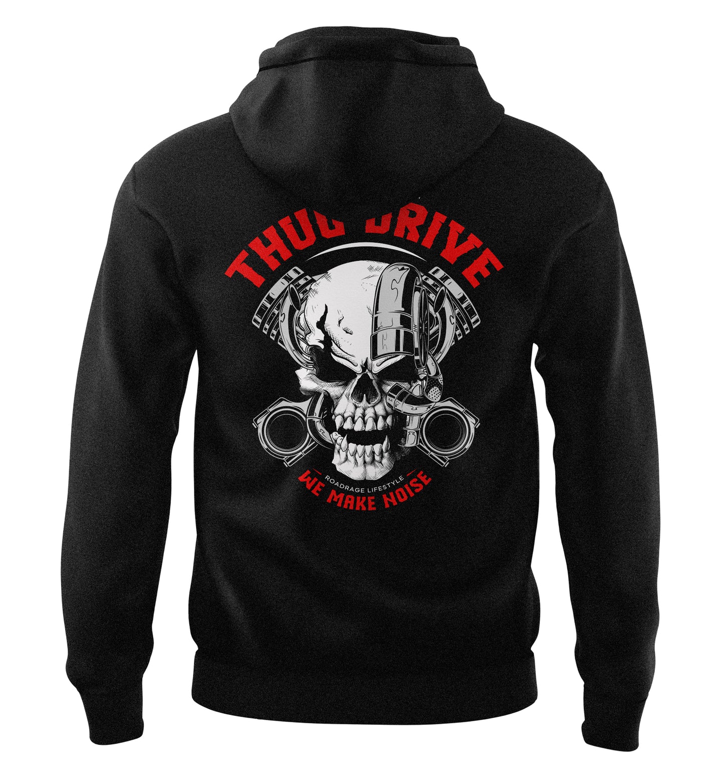 Hoodie - Turbo Skull Black #23