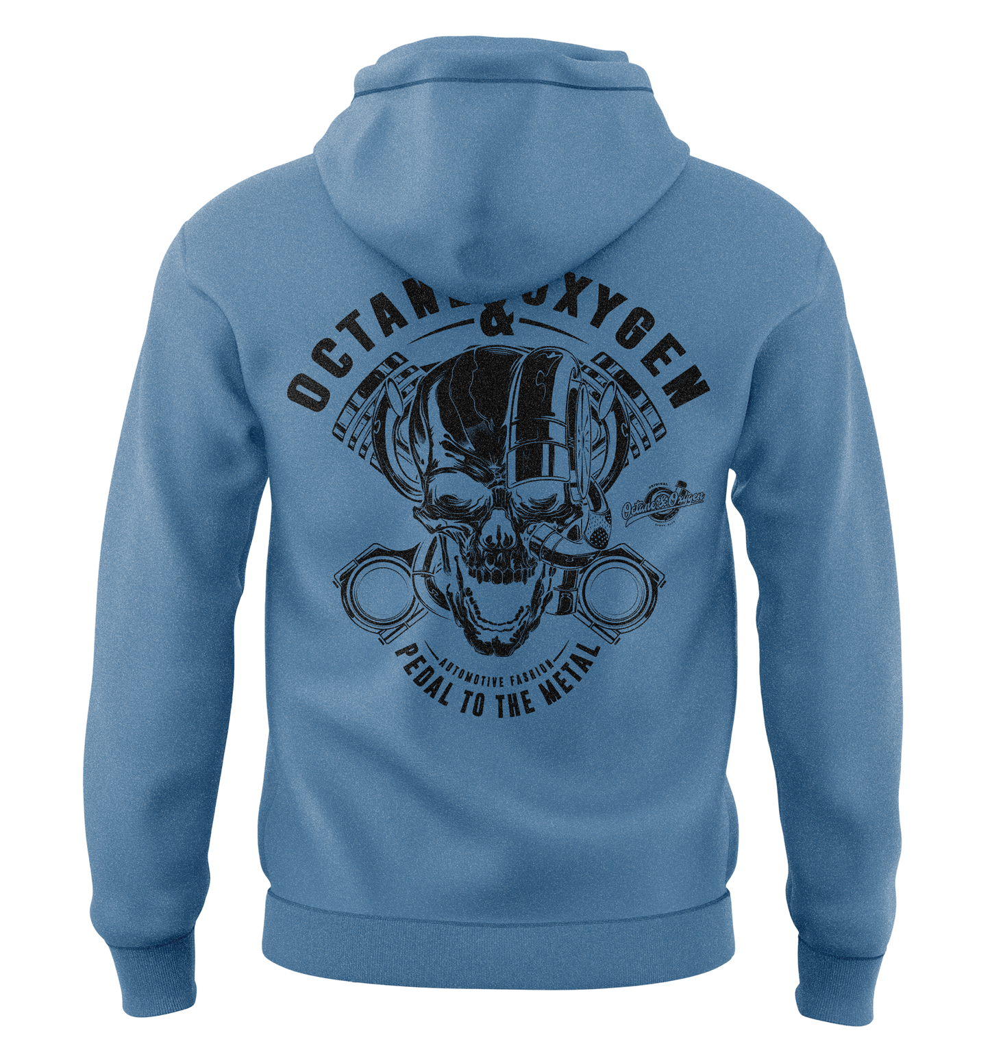 Octane & Oxygen Zip-Hoodie – Light Blue Edition