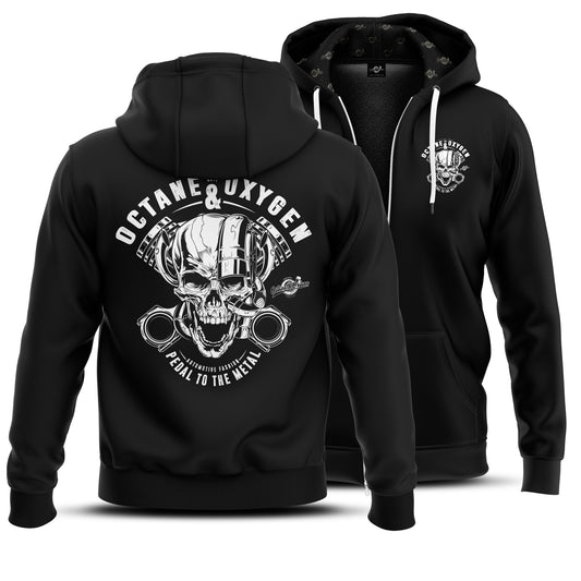 Octane & Oxygen Zip-Hoodie – Black Edition