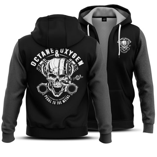 Octane & Oxygen Zip-Hoodie – Gefütterte Winter Edition
