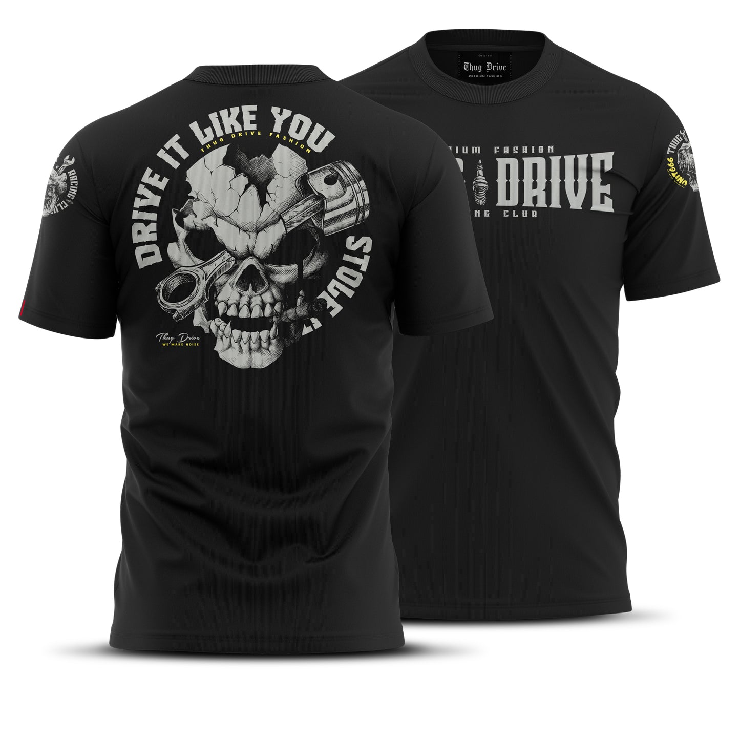 T-Shirt #1 Light - Drive it Schwarz / Grau Gelb