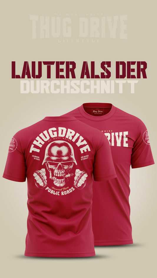 Der ultimative Style für Motorliebhaber: Das Thug Drive Shirt in Rot