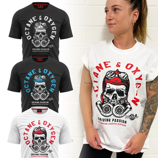 Tuning Bekleidung: Das Bi Turbo Skull Shirt für stilbewusste Motorsportfans