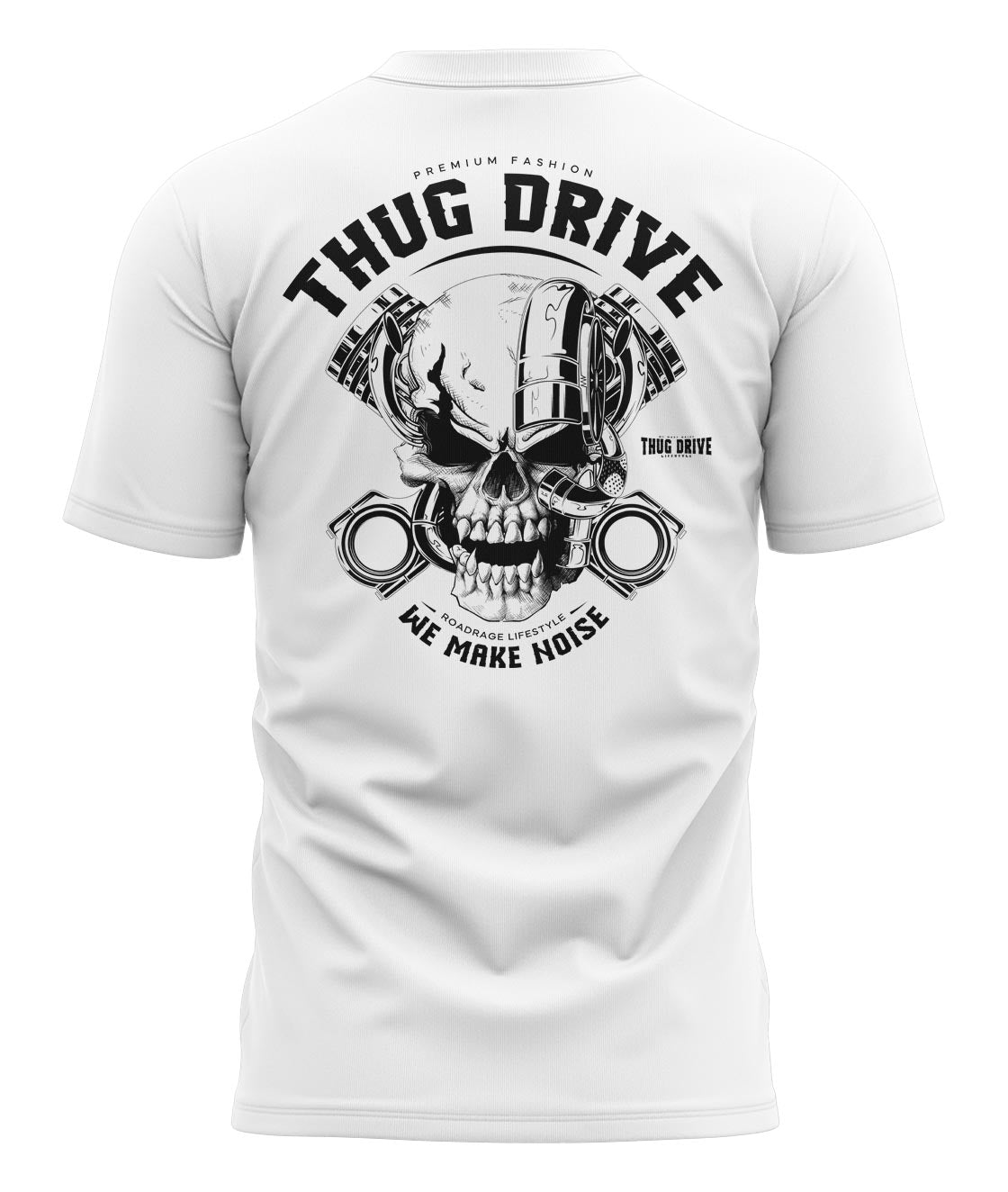 T-Shirt Turbo Skull White #23