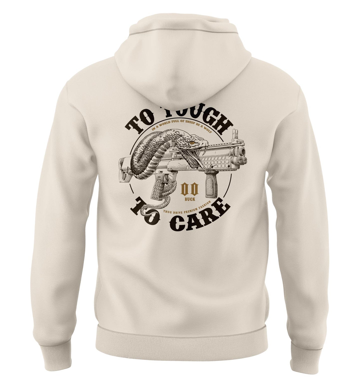 Hoodie - to tough to Care #4