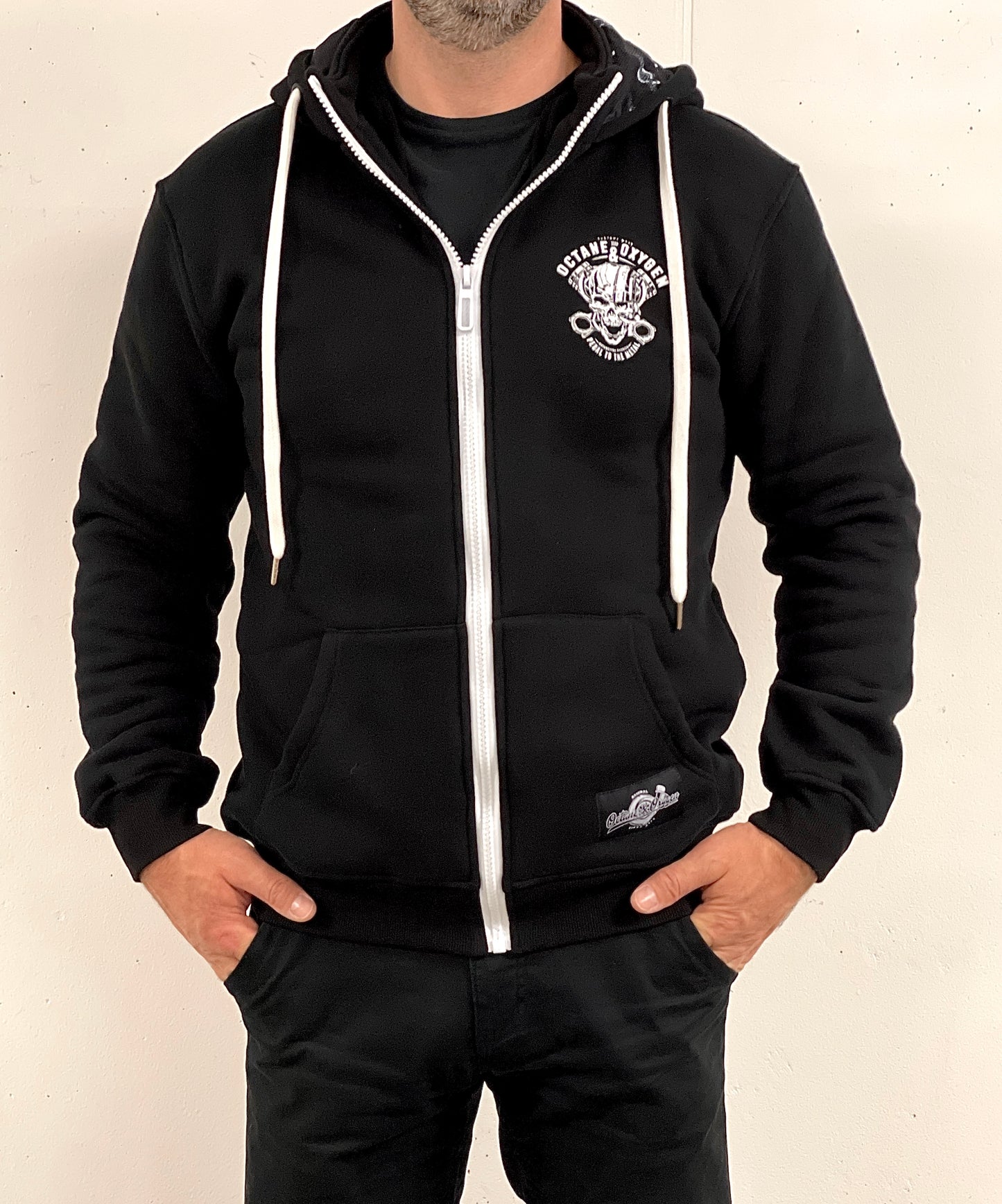 Octane & Oxygen Zip-Hoodie – Black Edition