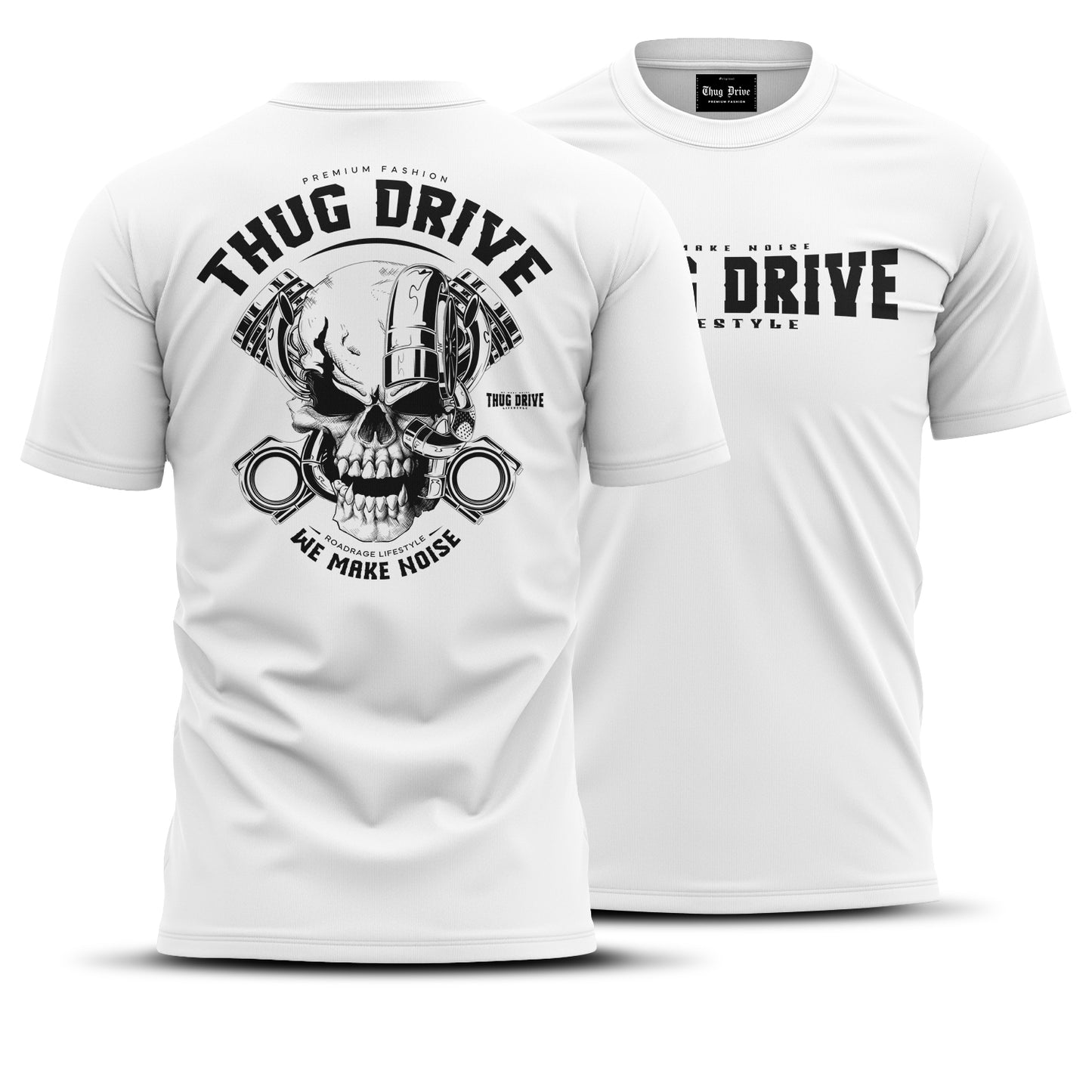 T-Shirt Turbo Skull White #23