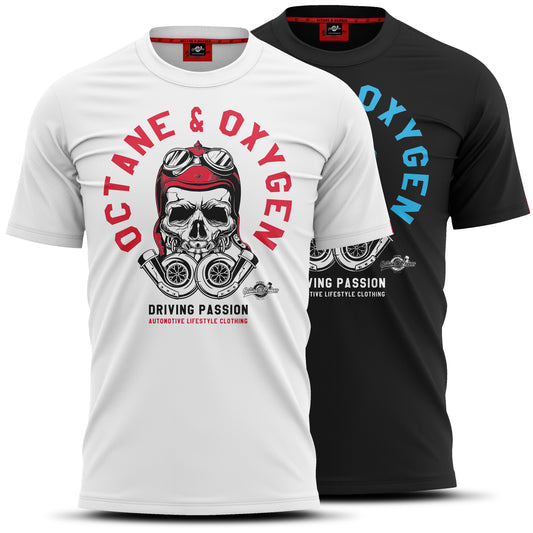 Octane & Oxygen Turbo Skull Shirt – Automotive Lifestyle T-Shirt